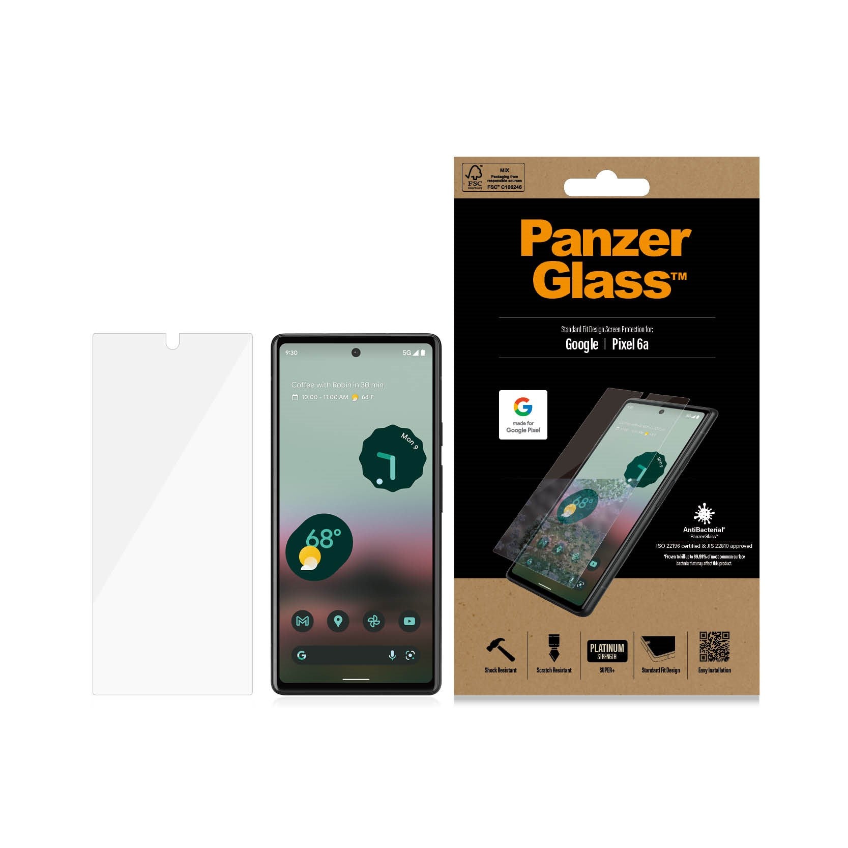 PanzerGlass® Dislayschutz Google Pixel 6a